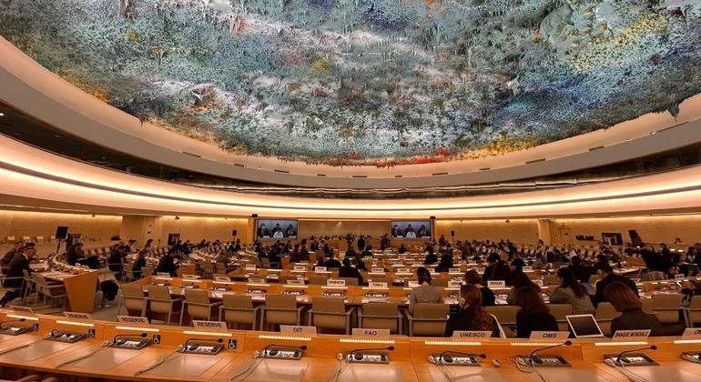 Зал заседаний Совета ООН по правам человека.